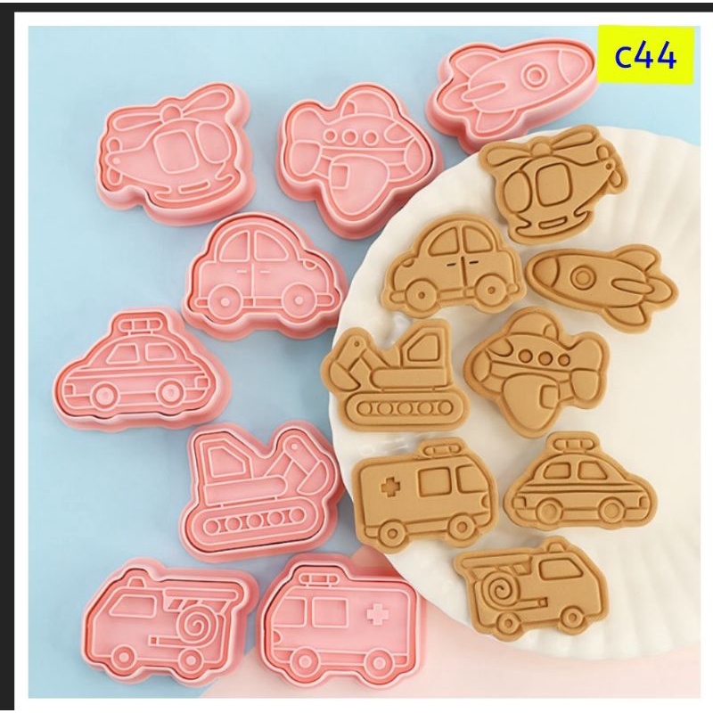 c44 แม่พิมพ์คุกกี้ ชุดขนส่ง วัสดุเป็นพลาสติกแข็งแรง