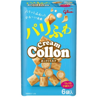 Glico Cream Collon กูกิโกะ โคล่อนครีม 1 กล่องใหญ่ (13.5gx6ถุง)ฉลากญี่ปุ่น