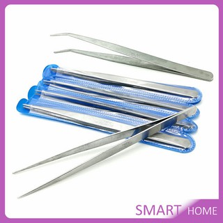 ปากคีบ คีบหนีบสแตนเลส  ปากคีบ มี 2 แบบ ปากคีบงอ ปากคีบแหลม  จับสบายมือ Stainless steel tweezers