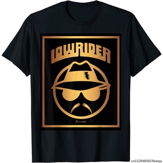 เสื้อยืดลายกราฟฟิก Lowrider สีทอง