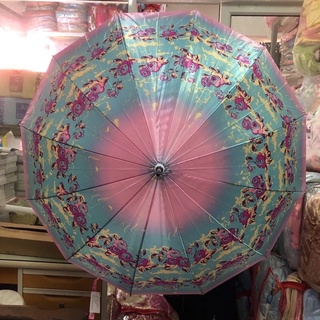 ร่มซาติน ขนาด 28 นิ้ว พรัอมส่ง กันแดด/ฝน ยี่ห้อ Apple Umbrella ไทยแท้ ก้านยาว แข็งแรง ผ้าหนา (มีราคายกโหล/ส่ง)