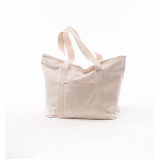 กรีน ค๊อตตอน กระเป๋าโท้ทผู้หญิง (ผ้าใบ) ขนาด 12.5"x15" Green Cotton Large Canvas Cotton Tote Bag 3005