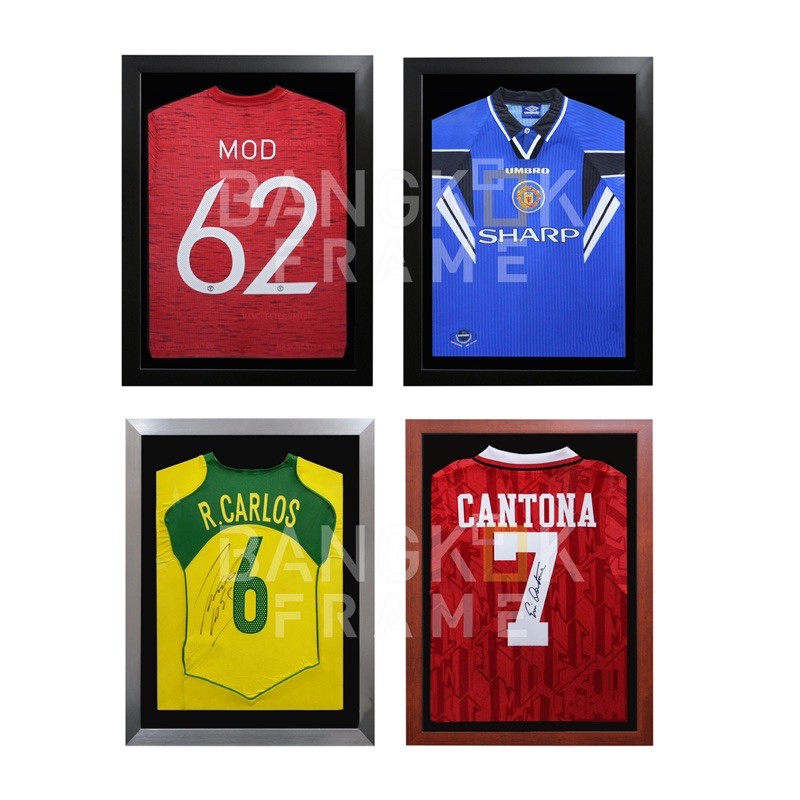 Bangkokframe-กรอบรูปเสื้อบอลกรอบเปล่าไม่รวมเสื้อ เหมาะกับเสื้อขนาดsizeM,XL-สั่งทำใหม่พอดีเสื้อขนาด~ 60x80ซม