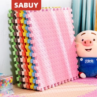 SABUY แผ่นรองคลาน EVA แผ่นจิ๊กซอว์ปูพื้น 30*30*1cm แผ่นโฟมปูพื้น จิ๊กซอว์รองคลาน เบาะกันกระแทกและแผ่นกั้น เสื่อรองคลาน แบบจิ๊กซอว์ Puzzle Mat