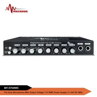 caraudio2560 ปรีไมค์พร้อมปรับเสียง รองรับ 2Mic มีบลูธูทในตัวUSB SD เสียงดี HF-999BT/MT-X704 เลือกได้
