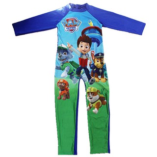 Paw Patrol Swimwear ชุดว่ายน้ำแบบเต็มรูปแบบชุดว่ายน้ำดำน้ำสำหรับเด็กผู้หญิง One Piece