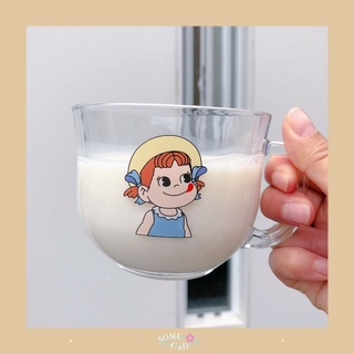 [พร้อมส่ง] ins แก้วน้ำ Peko แก้วน้ำลายการ์ตูน น่ารัก ~~