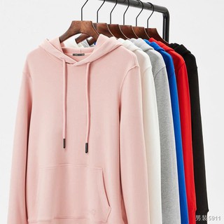 เสื้อสเวตเตอร์สวมหัวมีฮู้ดสีดำล้วนสีดำว่างเปล่าเสื้อสวมหัวหลวมมีฮู้ดญี่ปุ่นเกาหลีรุ่นผู้ชายและผู้หญิงอินเทรนด์เสื้อผ้าค