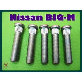 NISSAN BIG-M WHEEL SCREW LONG SET (5 PCS.) // แกนสกรูล้อ ตัวยาว (แบบเหล็กแข็ง) (5 ตัว) สินค้าคุณภาพดี