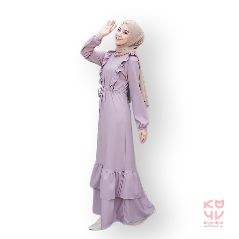 Koyu Hijab L.Zara Cela Dress