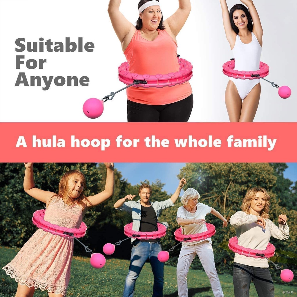 Hoola Fitness Smart Sport Hoop Adjustable Thin Waist Exercise Gym