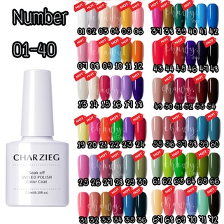 แหล่งขายและราคา1-40 CHARZIEG ยาทาเล็บสีเจล สีทาเล็บ ยาทาเล็บ Gelpolishยาทาเล็บแบบเจล เจลทาเล็บ สีเจลทาเล็บ ยาทาเล็บอาจถูกใจคุณ