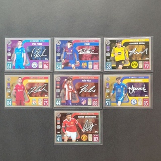 Match Attax 21/22 Signature Style การ์ดลายเซ็นพิมพ์