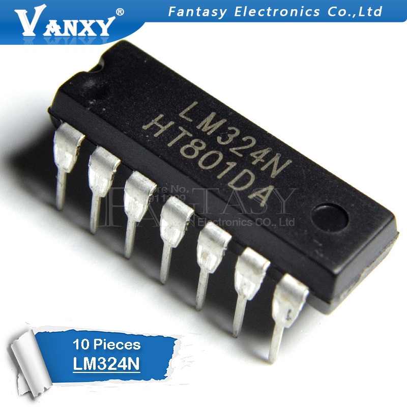 50 PCS LM324N DIP-14 LM324 Low Power Quad Operational Amplifiers