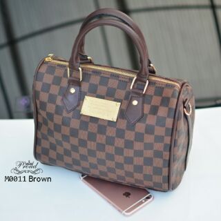 เช็คสินค้าก่อนสั่ง กระเป๋าก็อปแบรนด์ลายหลุย Damier รุ่น speedy