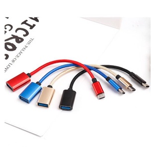 สาย OTG 3.0 สายถัก hw wallet หัวแปลงและเชื่อมต่อถ่ายข้อมูล แปลงเป็นUSB สำหรับต่ออุปกรณ์ต่างๆ micro Type-c ios