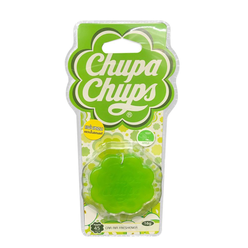 แผ่นหอมซิลิโคน CHUPA CHUPS กลิ่นแอปเปิ้ล  SILICONE AIR REFRESHER CHUPA CHUPS APPLE
