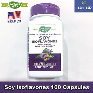 สารสกัดจากถั่วเหลือง Soy Isoflavones 100 Capsules - Natures Way