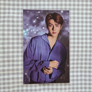 [แท้] โปสการ์ดแผ่นพับ เซฮุน Sehun EXO 2019 Seasons Greetings Limited Edition Accordian Calendar