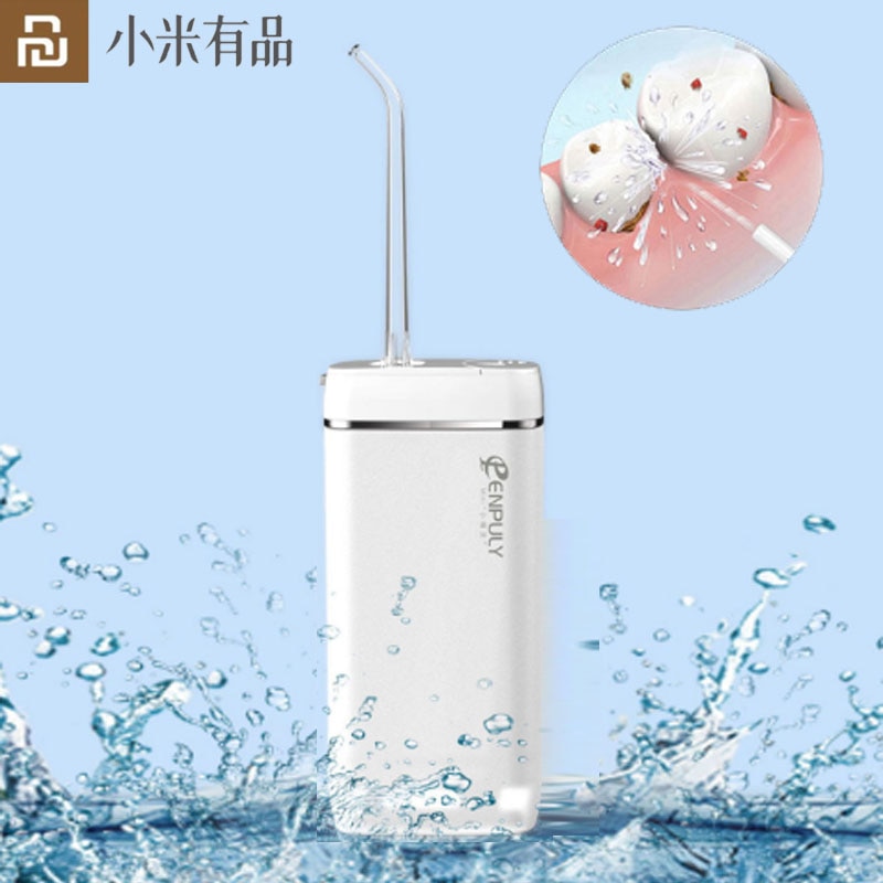 Xiaomi YouPin เครื่องพ่นน้ําทันตกรรม ขนาดเล็ก แบบพกพา IPX8 กันน้ํา 360°หัวฉีดพัลส์ ความถี่สูง แบบหมุนได้ ใช้แบตเตอรี่