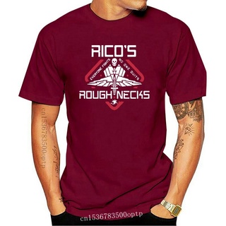 [S-5XL]เสื้อยืดลําลอง คอกลม แขนสั้น พิมพ์ลาย Starship Troopers Rico Roughnecks Rasczak เข้ากับทุกการแต่งกาย สไตล์ฮาราจูก