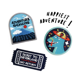 ชุดตัวรีดลายปัก Happiness adventure