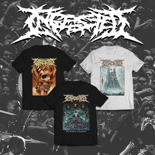 T-shirt  เสื้อยืด พิมพ์ลายวงดนตรี Ingested Series DTG CornitS-5XL