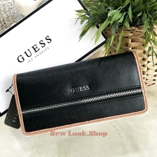 กระเป๋าเงินใบยาว Guess long wallet หนังสวย สีสวยมสก