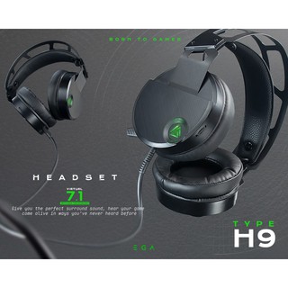 หูฟังเกมมิ่ง EGA TYPE H9 RGB 7.1 surround USB  ของแท้ประกันศูนย์ 2 ปีเก็บกล่อง