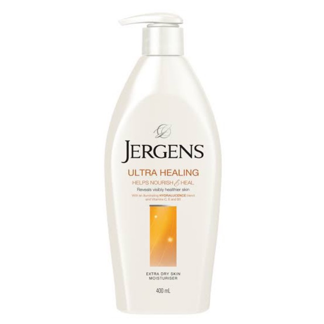 [ของแท้ พร้อมส่ง] Jergens Ultra Healing Helps Nourish &amp; Heal Extra Dry Skin Moisturizer 400ml.