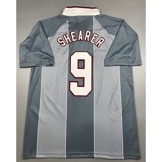 เสื้อบอล ย้อนยุค ทีมชาติ อังกฤษ 1996 เยือน Retro England Away พร้อมเบอร์ชื่อ 9 SHEARER แบบกัมมะหยี่