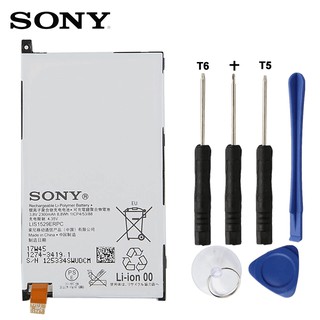 แบตเตอรี่ SONY Xperia Z1 MINI Xperia Z1 ขนาดกะทัดรัด D5503 M51w LIS1529ERPC ของแท้แบตเตอรี่ 2300mAh