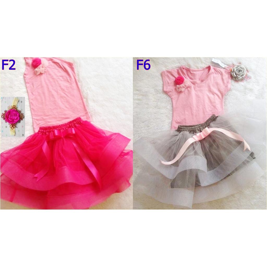 GOTHIC TUTU SET (SKIRT + TOP + HEADBAND) CODE F
