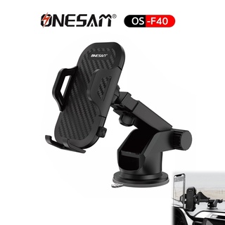 ONESAM ที่วางมือถือ ที่ยึดมือถือในรถยนต์  รุ่น OS-F40  Car Holder แบบติดกระจกและคอนโซลหน้ารถ ปรับหมุน 360° [สีดำ]