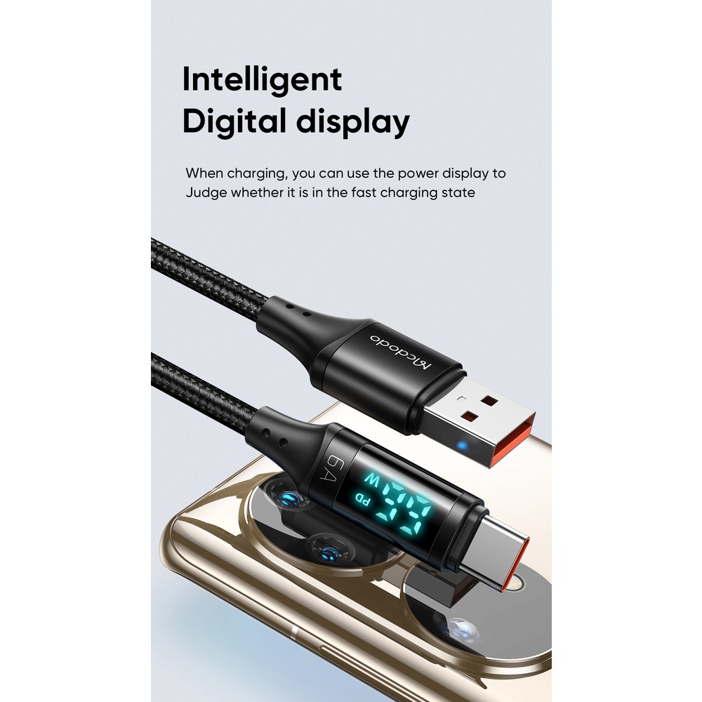 Mcdodo สายชาร์จดิจิทัล 36W PD ชาร์จเร็ว เข้าได้กับ Lightning Type C Micro Usb CA-106 107 108 103 110