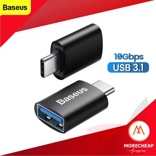 🔥ถูก/แท้🔥Baseus OTG USB3.1 หัวแปลง Adapter TYPE C Male to USB 3.1 10Gbps Adapter รองรับการชาร์จ 3A