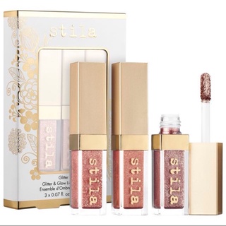 Stila Glitter &amp; Glow อายแชโดว์ เนื้อลิขวิด ชิมเมอร์ กันน้ํา ติดทนนาน 3in1