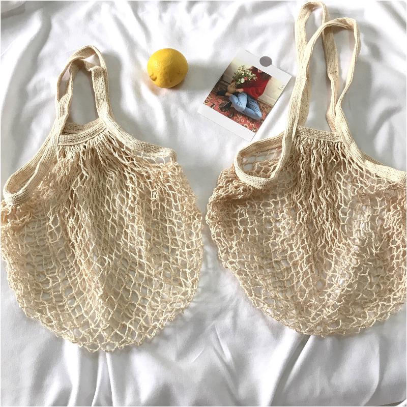 Korean Fashion กระเป๋าสาน สะพายไหล่  กระเป๋าสาน Hollow Handbag Bag