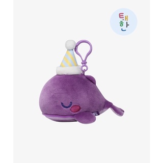 ✅พร้อมส่ง [BTS] TinyTAN Whale Plush Keyring พวงกุญแจปลาวาฬ