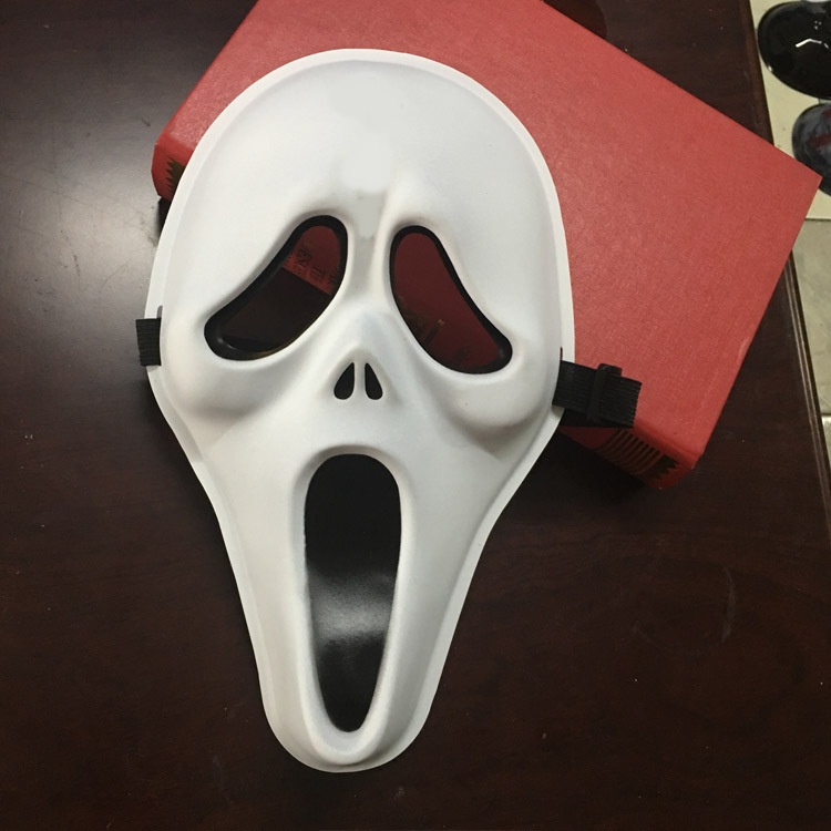 ac39.1 หน้ากากผี หน้ากากผีสครีม หน้ากาก Scream หวีดสุดขีด , หน้ากากแฟนซีครึ่งหน้า วัสดุพลาสติก งานดีสวยฃ ใส่ออกงานหรือใ
