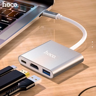 Hoco HB14 อะแดปเตอร์แปลงหน้าจอ Type-C 3.1 เป็น USB3.0 HDMI Type C USB 4K 2K สําหรับ Samsung Huawei USB C Hub