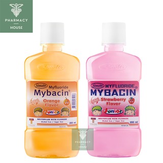 Mybacin Junior 250 ml. มายบาซิน จูเนียร์ น้ำยาบ้วนปาก