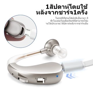 Britzgo เครื่องช่วยฟังดิจิตอล เครื่องช่วยฟังผู้สูงอายุVHP-1204 หูฟังคนหูหนวก สะดวกสบายและมองไม่เห็น ชาร์จ USB