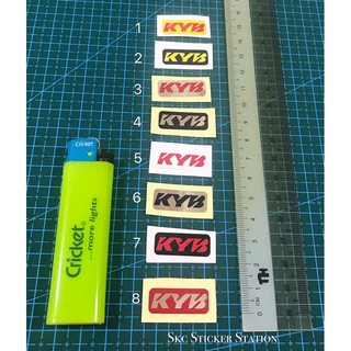 Kyb สติกเกอร์ Kecil (1 ซม. x 3 ซม.) *1 ชิ้น * สติกเกอร์ พิมพ์ลาย kyb ดูดซับ