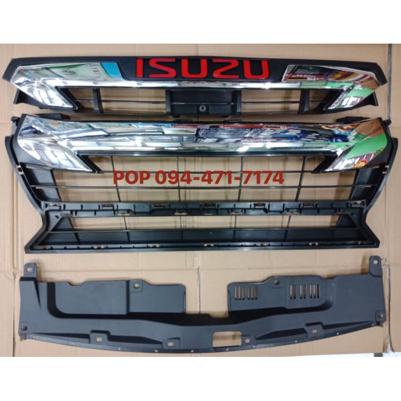 กระจังหน้าแต่งดีแมค ปี2020 ตัวเตี้ย ตัวสูง แบบถอดเปลี่ยน สีโครเมี่ยม ทรงห้าง   front grill dmax 2020