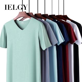 IELGY เสื้อยืดแขนสั้นระบายอากาศแบบแห้งเร็ว สําหรับผู้ชาย