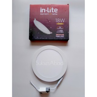 แผงไฟดาวน์ไลท์ LED 18w INLITE **รับประกัน**