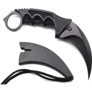 iRemax K01 Karambit Knife มีดพก มีดคารัมบิต มีดเดินป่า มีดใบตาย มีดควง (ใบคมและแหลม) สีรุ้ง ไทเทเนียม