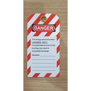 Safety Warning Tagout Do Not  Operate ป้ายแท็กคำเตือนสำหรับอุปกรณ์ล็อคป้ายคำเตือน