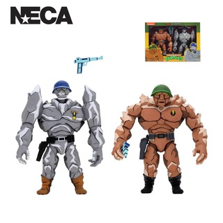 NECA Teenage Mutant Ninja Turtles 7” Scale Action Figure Cartoon Series 4 Tragg and Grannitor 2 Pack